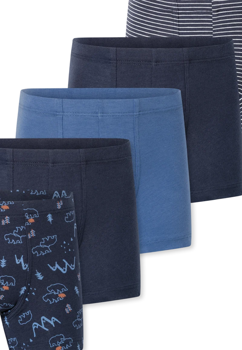 Shorts 5er-Pack Blau gemustert - 95/5