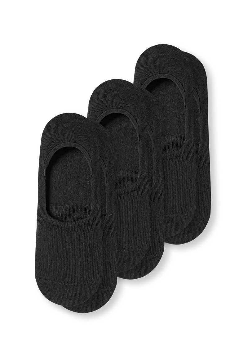 Füßlinge 3er-Pack Schwarz - Long Life Cool