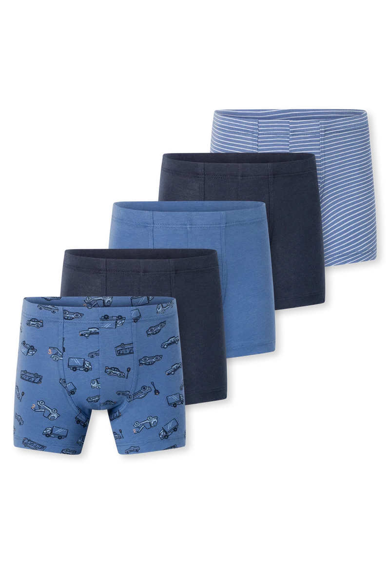 Shorts 5er-Pack Blau gemustert - 95/5