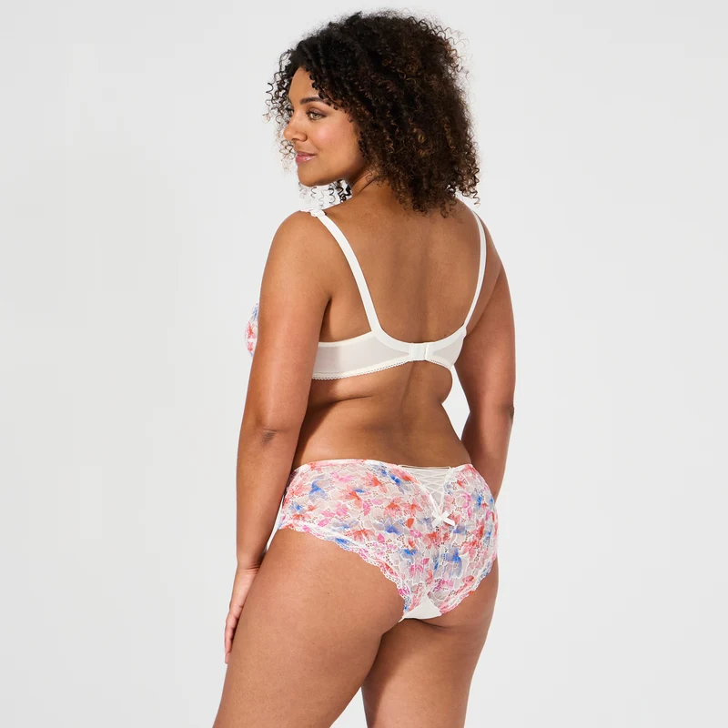 Soutien-gorge emboîtant ivoire imprimé fleurs Luccia swing