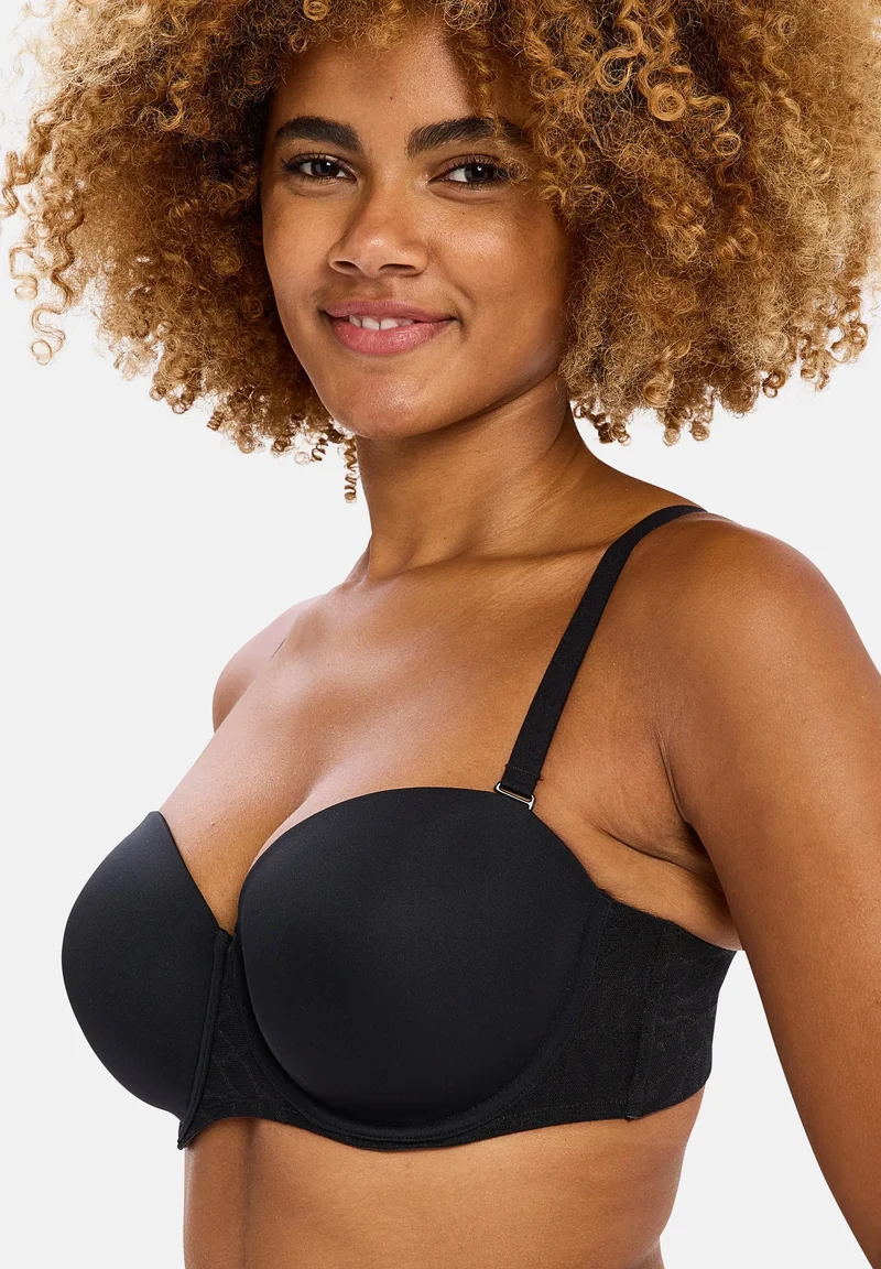 Soutien-gorge bandeau avec armatures Perfect Curves Noir
