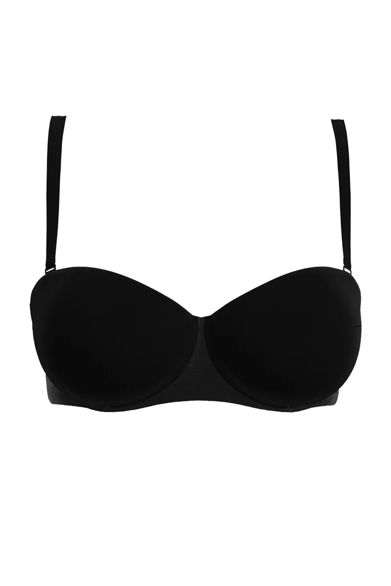 Soutien-gorge bandeau avec armatures Perfect Curves Noir