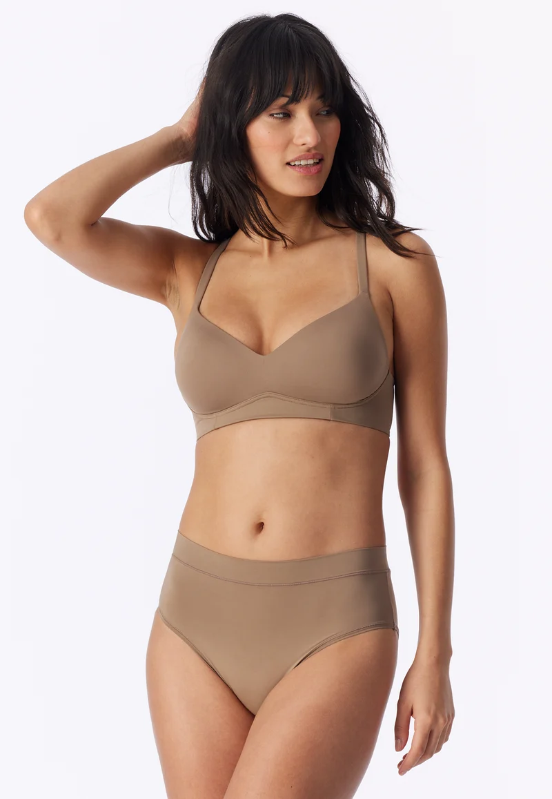 Soft-BH mit Cups Taupe - Unique Micro