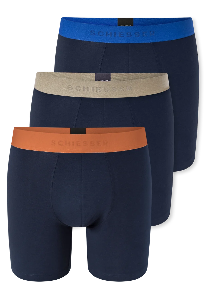 Long-Shorts 3er-Pack Dunkelblau - 95/5