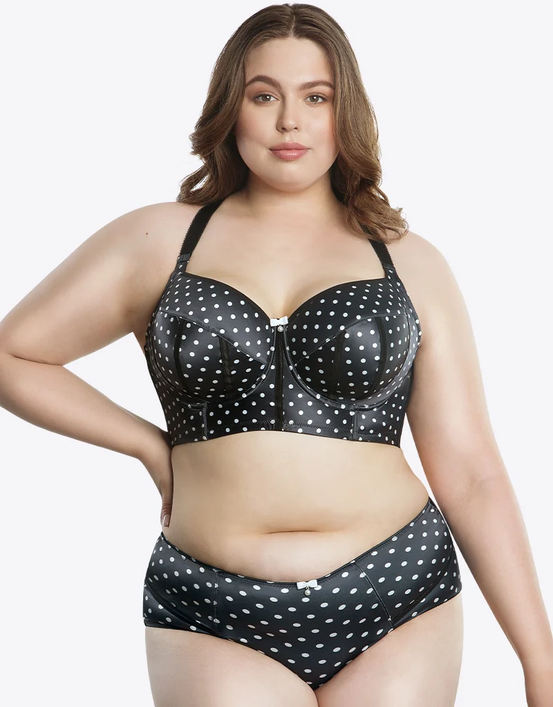Parfait Charlotte High Waist Brief Black Dot