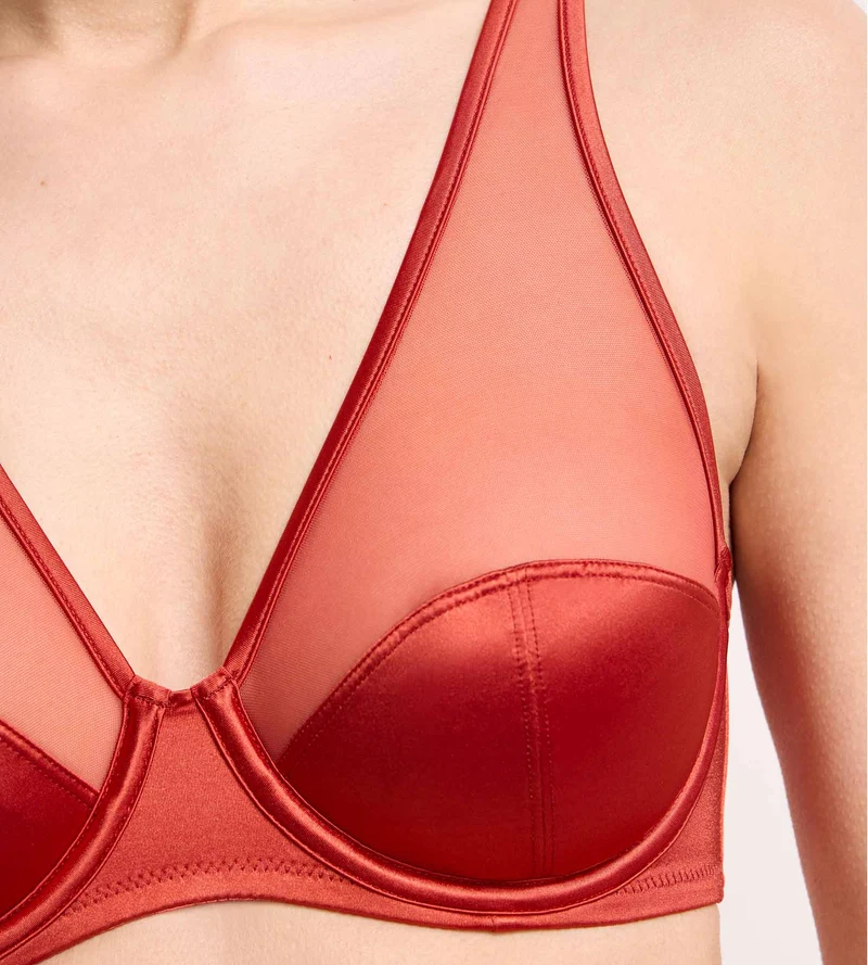 Soutien-gorge à armatures cannelle épicée Dim x Ines de la Fressange