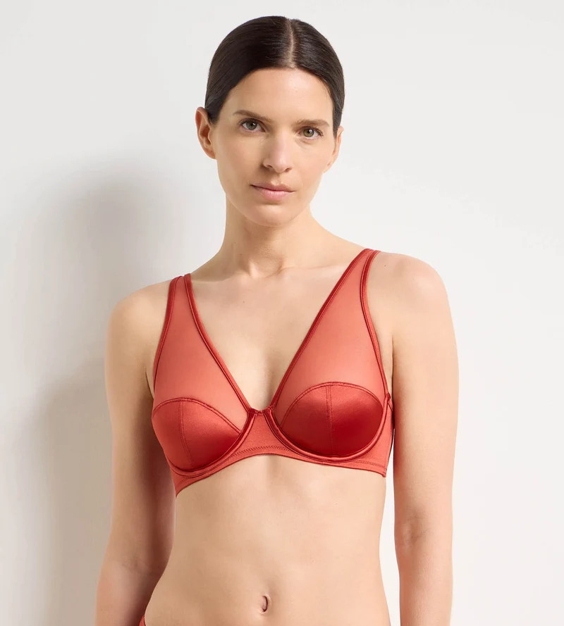 Soutien-gorge à armatures cannelle épicée Dim x Ines de la Fressange