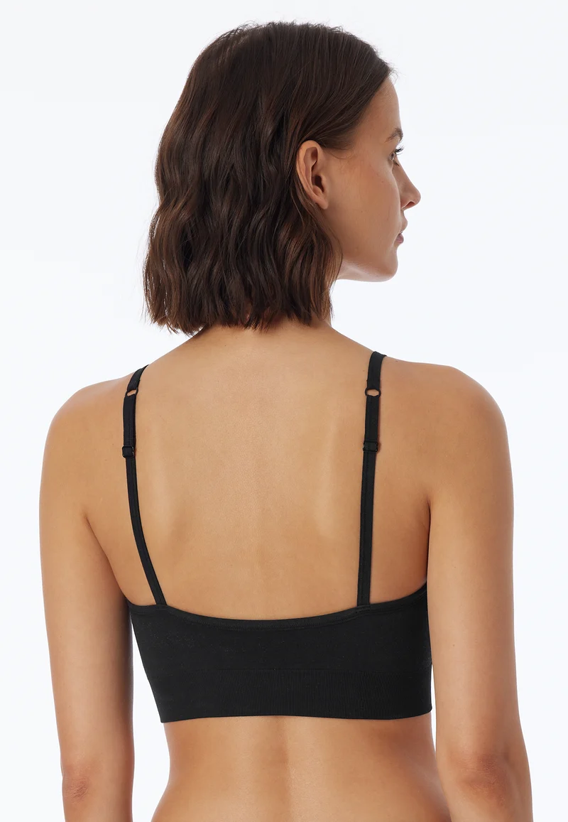 Bustier Seamless mit herausnehmbaren Pads Schwarz - Casual Seamless