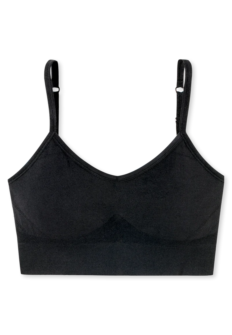 Bustier Seamless mit herausnehmbaren Pads Schwarz - Casual Seamless