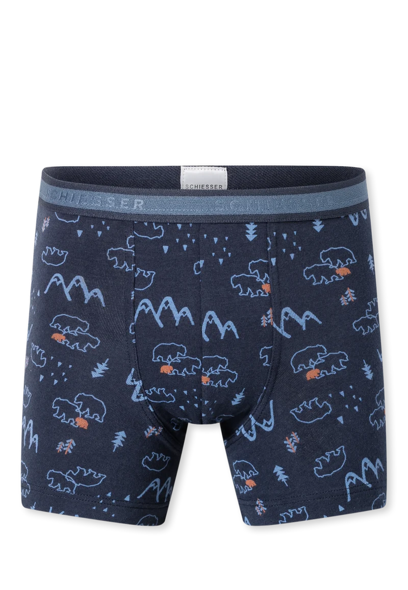 Shorts 3er-Pack Blau gemustert - 95/5