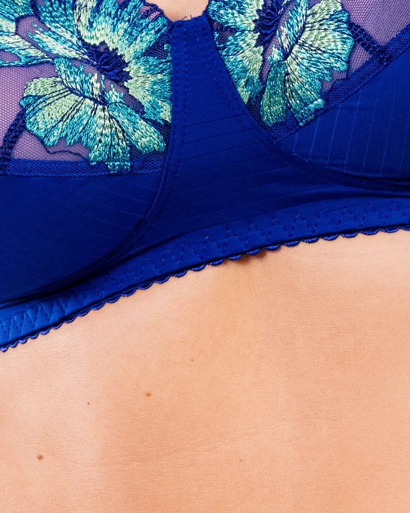 SOUTIEN-GORGE SANS ARMATURE ECUME FLORALE