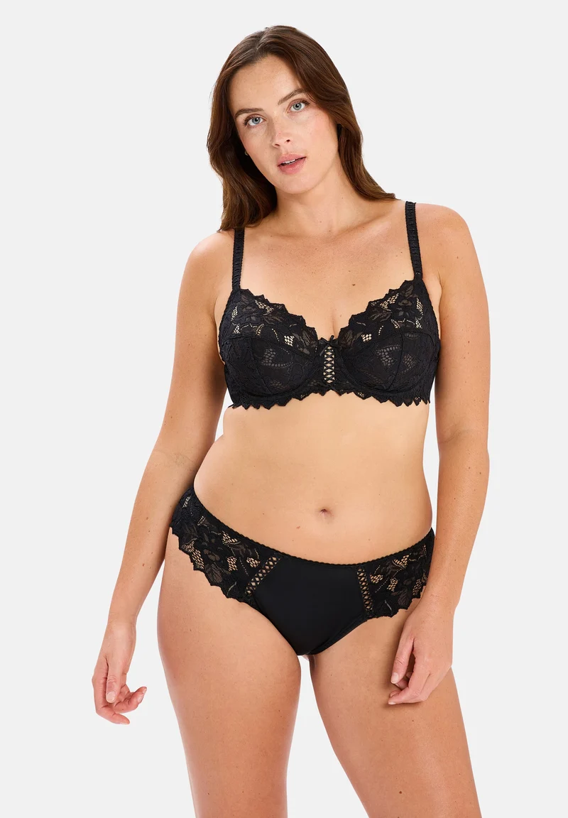Slip dentelle Arum Noir