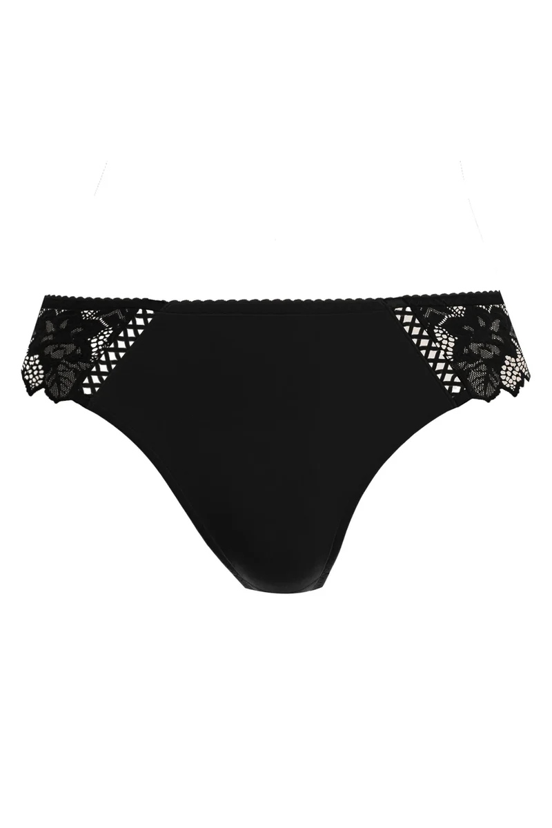 Slip dentelle Arum Noir