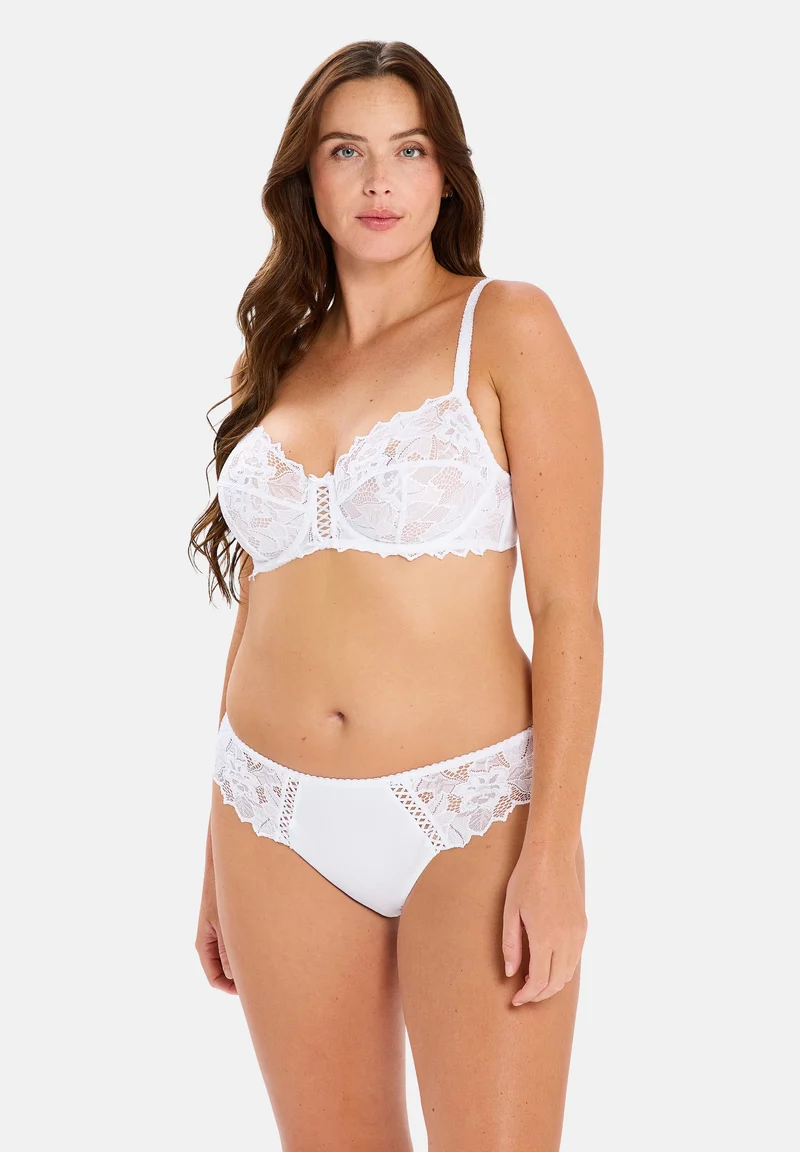 Slip dentelle Arum Blanc