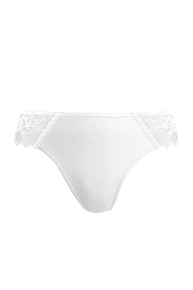 Slip dentelle Arum Blanc