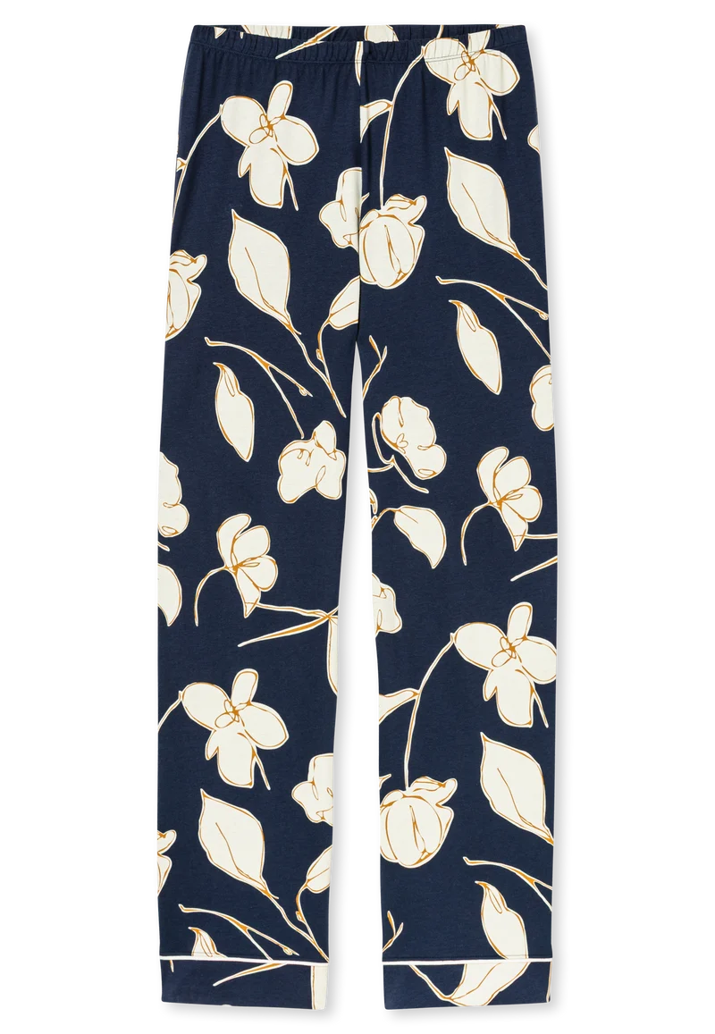 Schlafanzug Dunkelblau gemustert - Comfort Nightwear