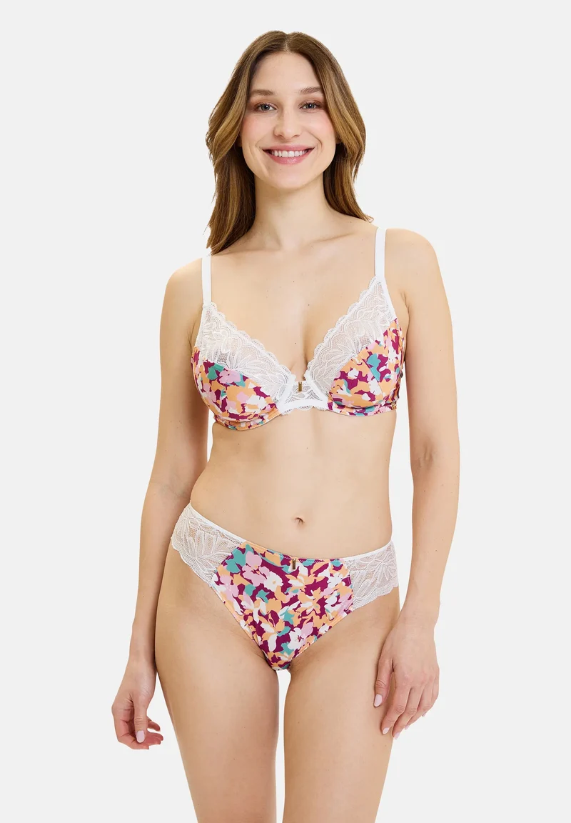Soutien-gorge corbeille Suzan Fantaisy Fleurs Fuchsia