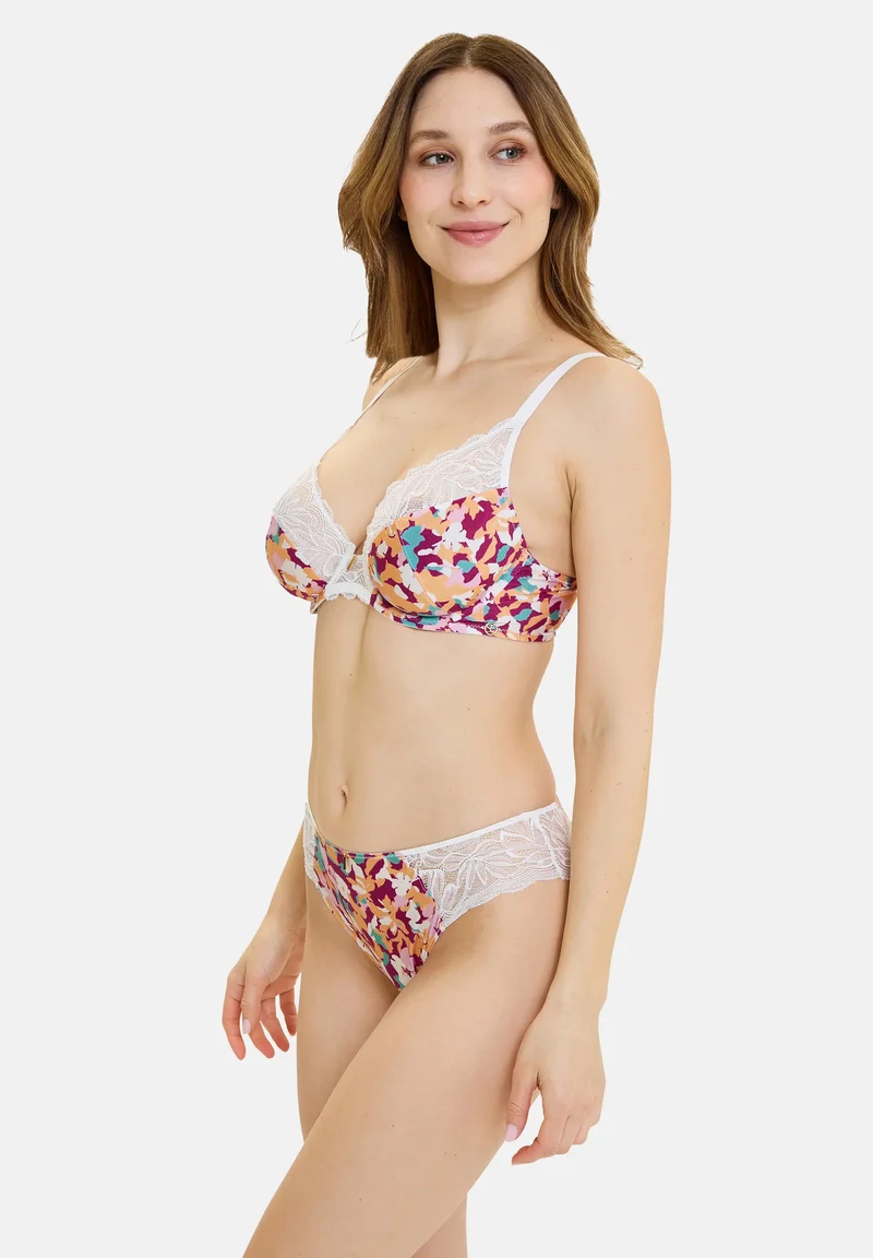 Soutien-gorge corbeille Suzan Fantaisy Fleurs Fuchsia