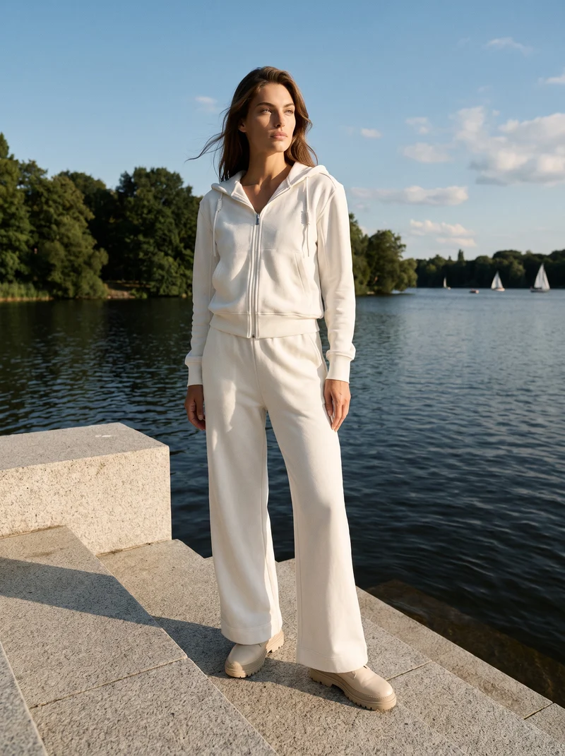 Pantalon coton ouaté Lia