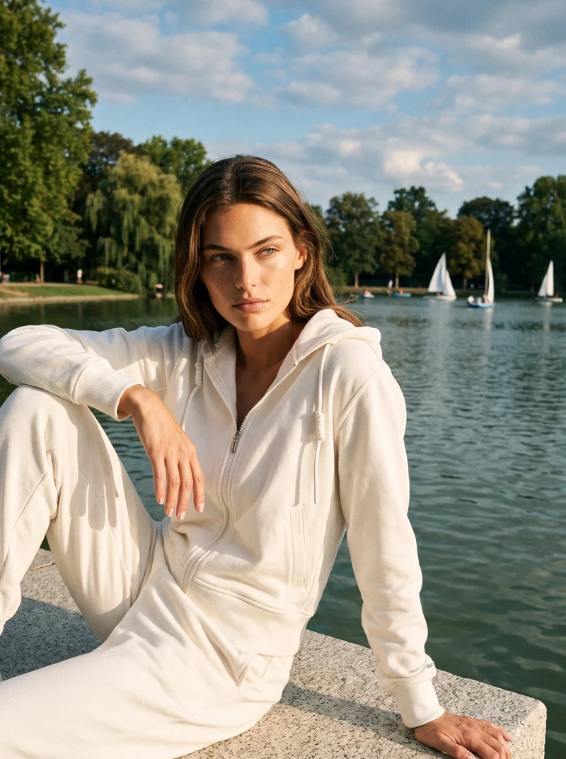 Veste coton ouaté avec zip Credo