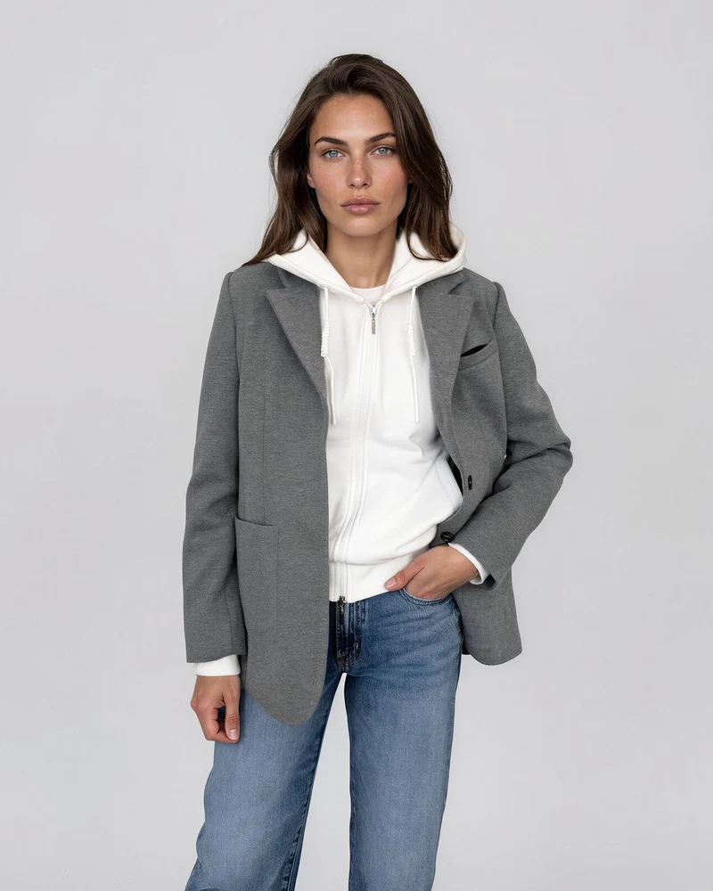 Veste coton ouaté avec zip Credo