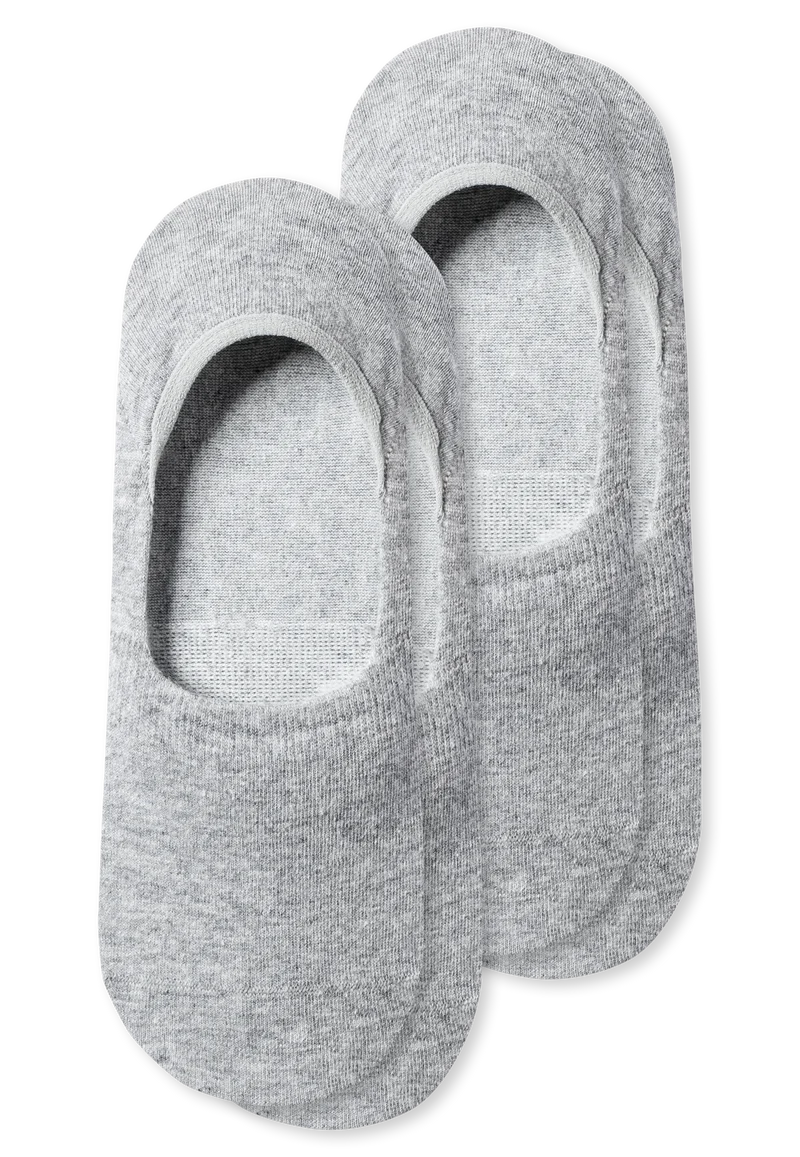 Füßlinge Damen 2er-Pack Grau - Long Life Cool
