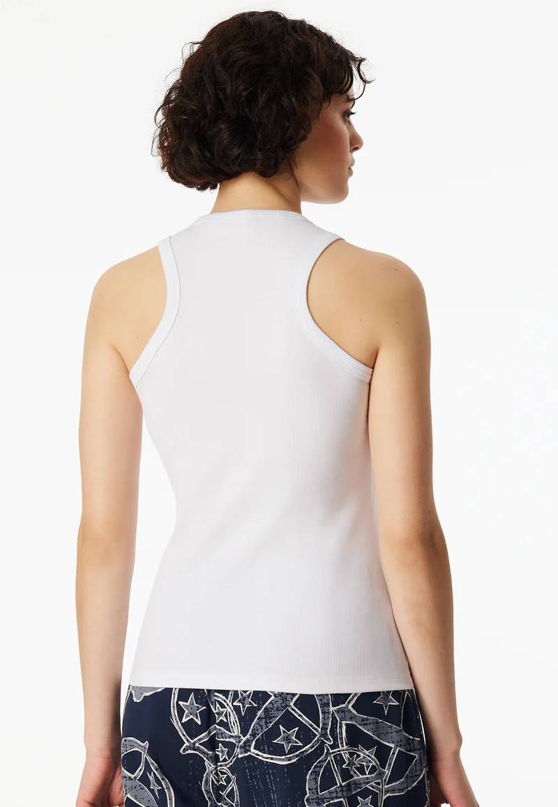 Tank Top Doppelripp Weiss - SCHIESSER 150 Years