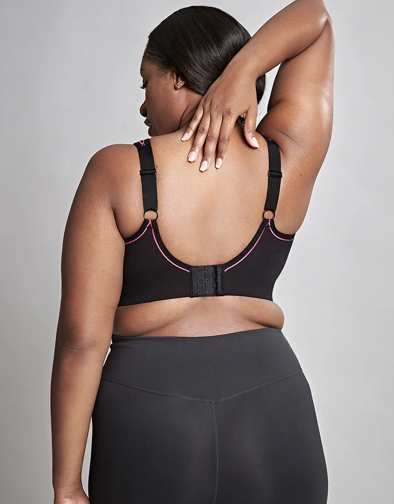 Royce Impact Free Sports Bra Black/Pink