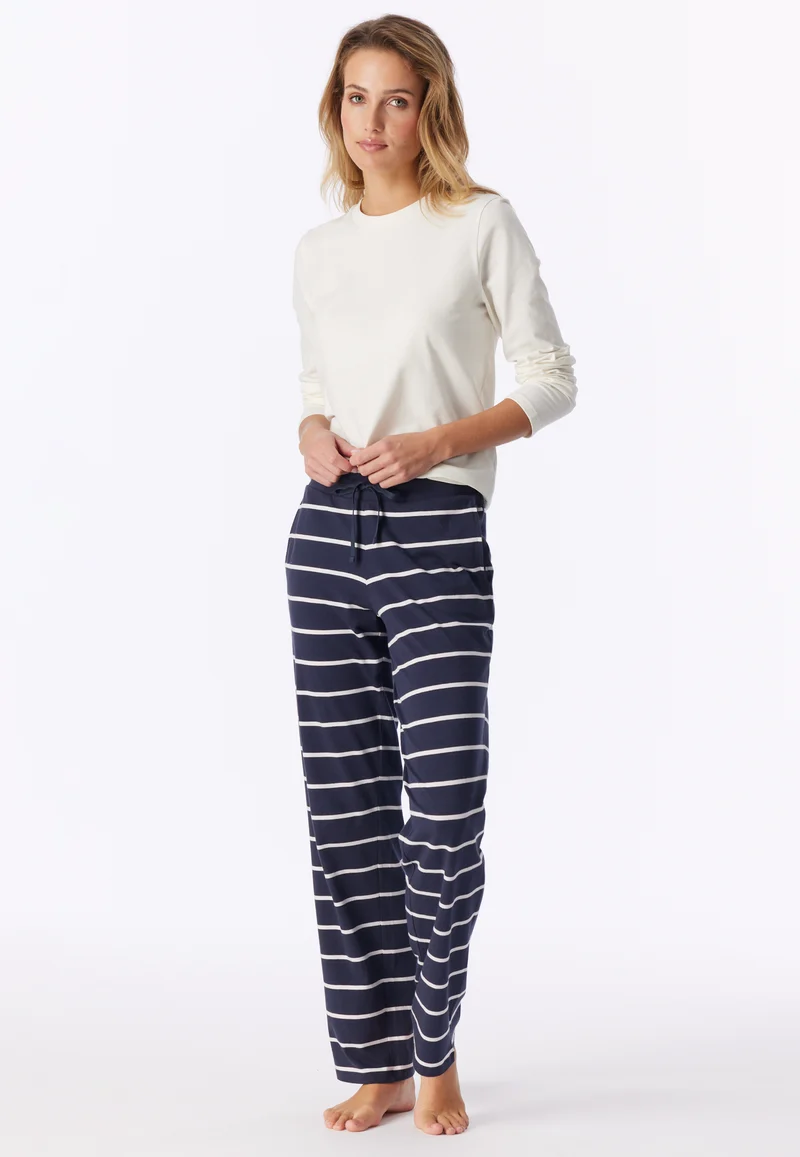 Hose Dunkelblau/Weiss gestreift - Mix+Relax