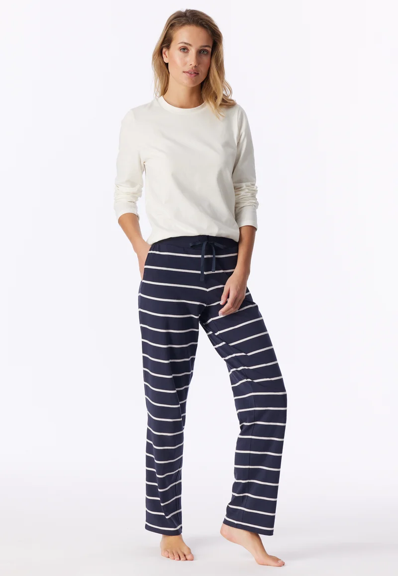 Hose Dunkelblau/Weiss gestreift - Mix+Relax
