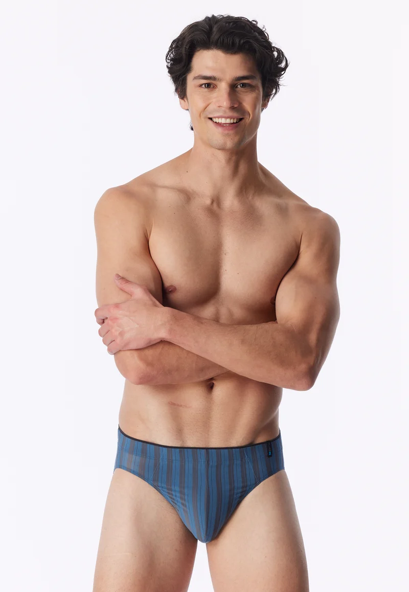Slip Blau/Grau gestreift - Long Life Soft