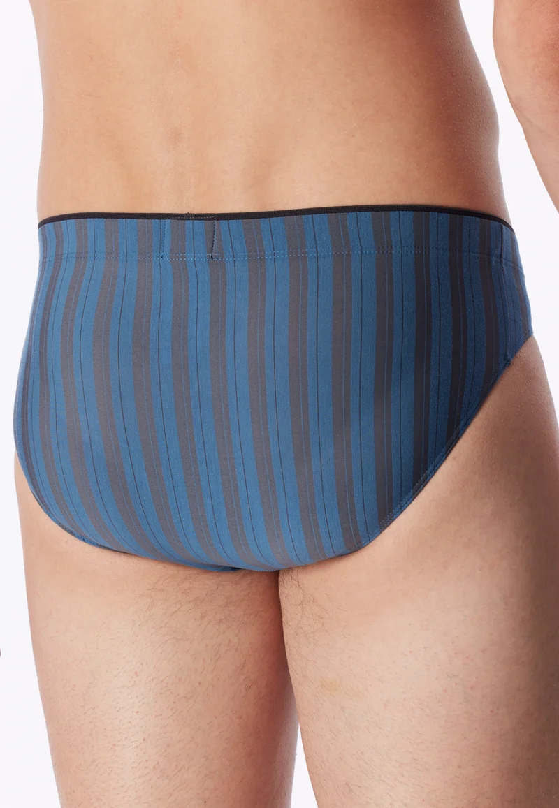 Slip Blau/Grau gestreift - Long Life Soft