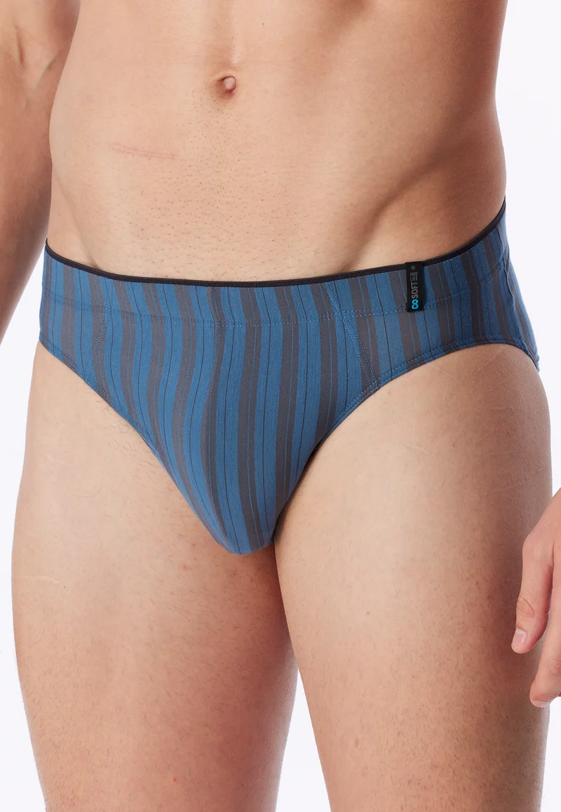 Slip Blau/Grau gestreift - Long Life Soft