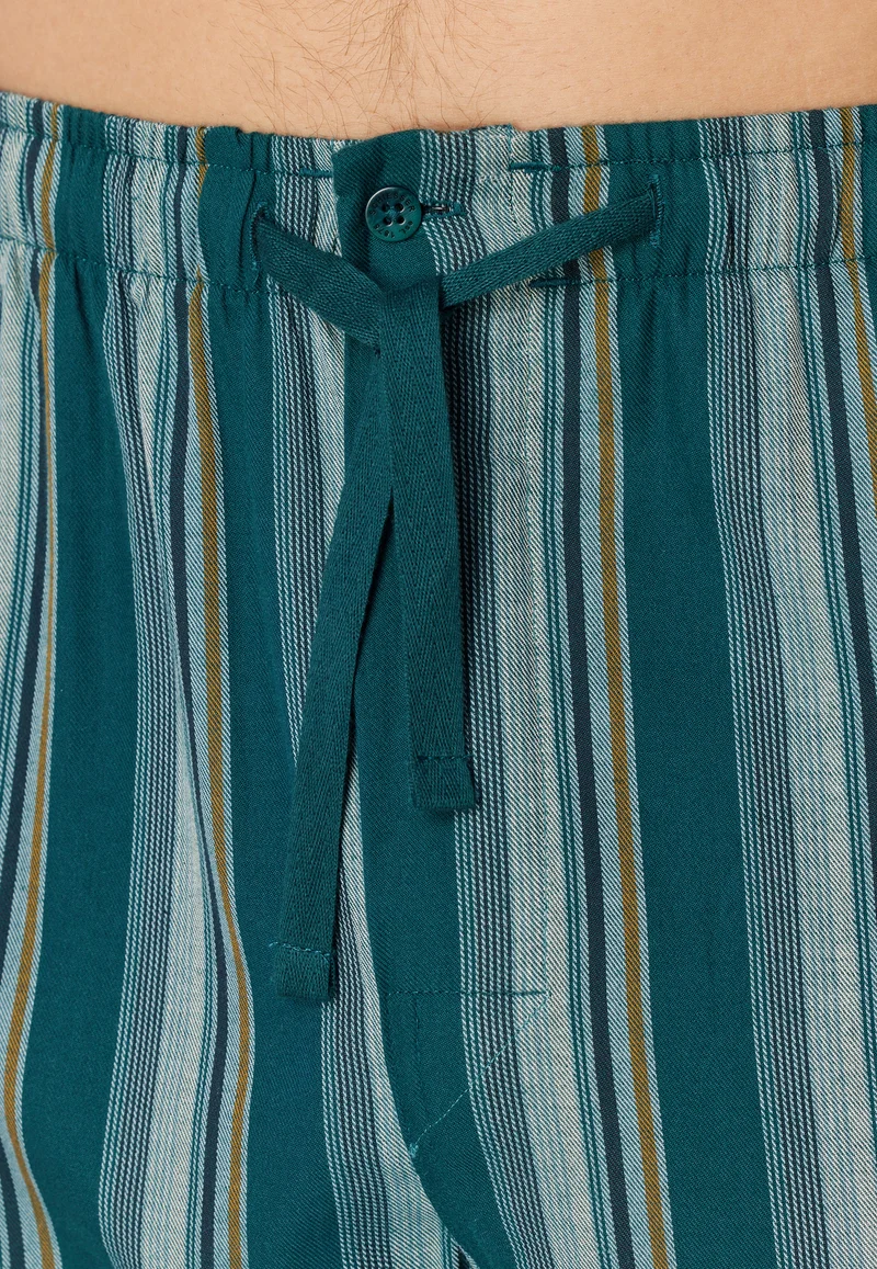 Hose Petrol/Blau gestreift - Mix+Relax