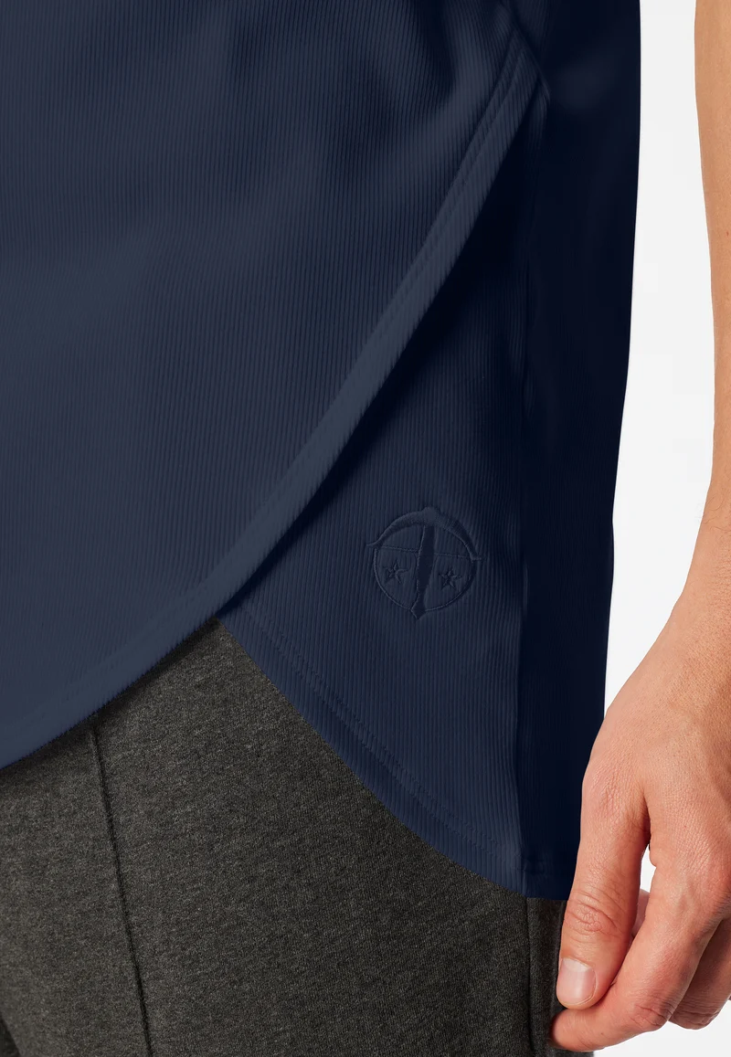 T-Shirt Doppelripp Dunkelblau - SCHIESSER 150 Years