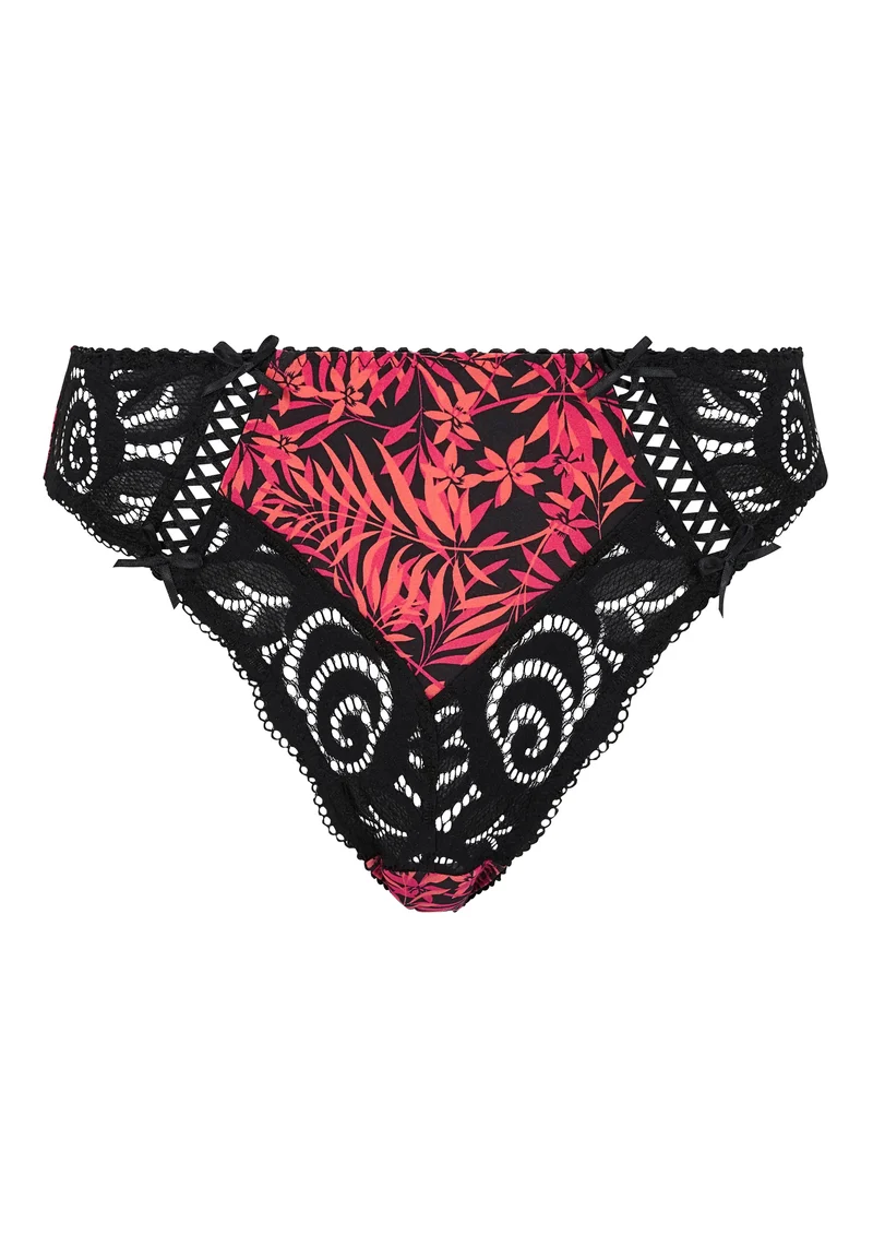 Slip Amélie Print Feuillage Corail