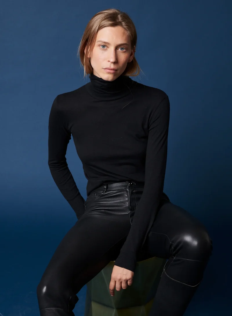 Col roulé moulant Soft Touch