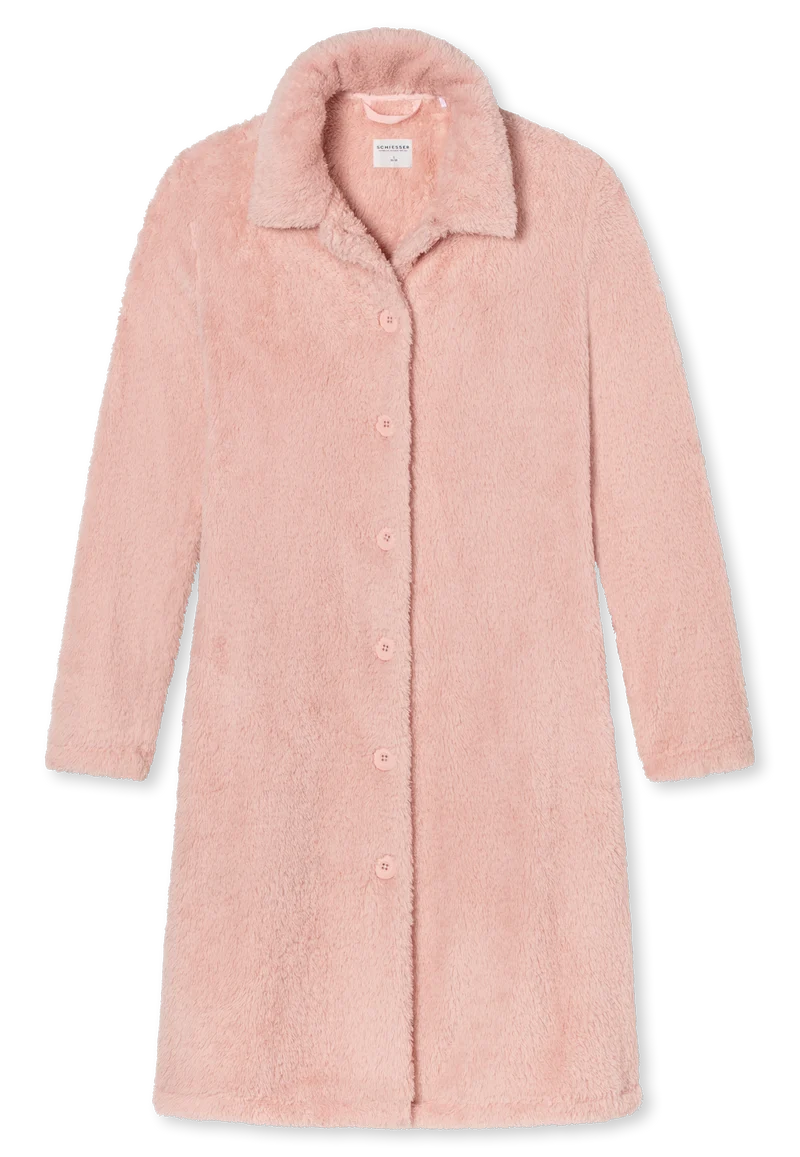 Morgenmantel Teddy-Fleece Altrosa - Essentials