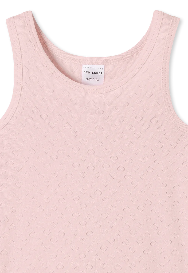 Unterhemd Feinripp Rosa - Ajourée