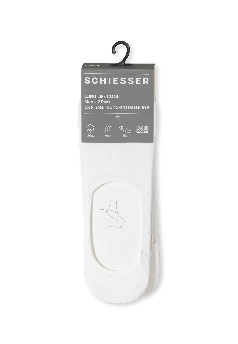 Füßlinge 2er-Pack Weiss - Long Life Cool