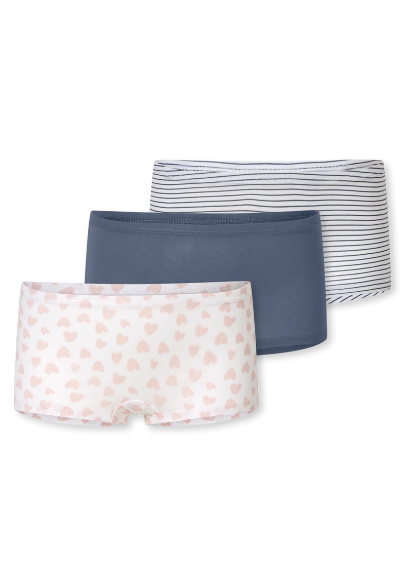 Shorts 3er-Pack Dunkelblau/Weiss - 95/5