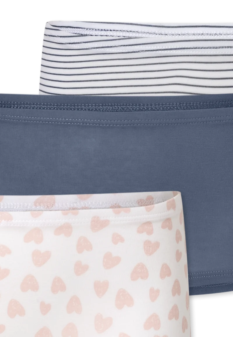 Shorts 3er-Pack Dunkelblau/Weiss - 95/5