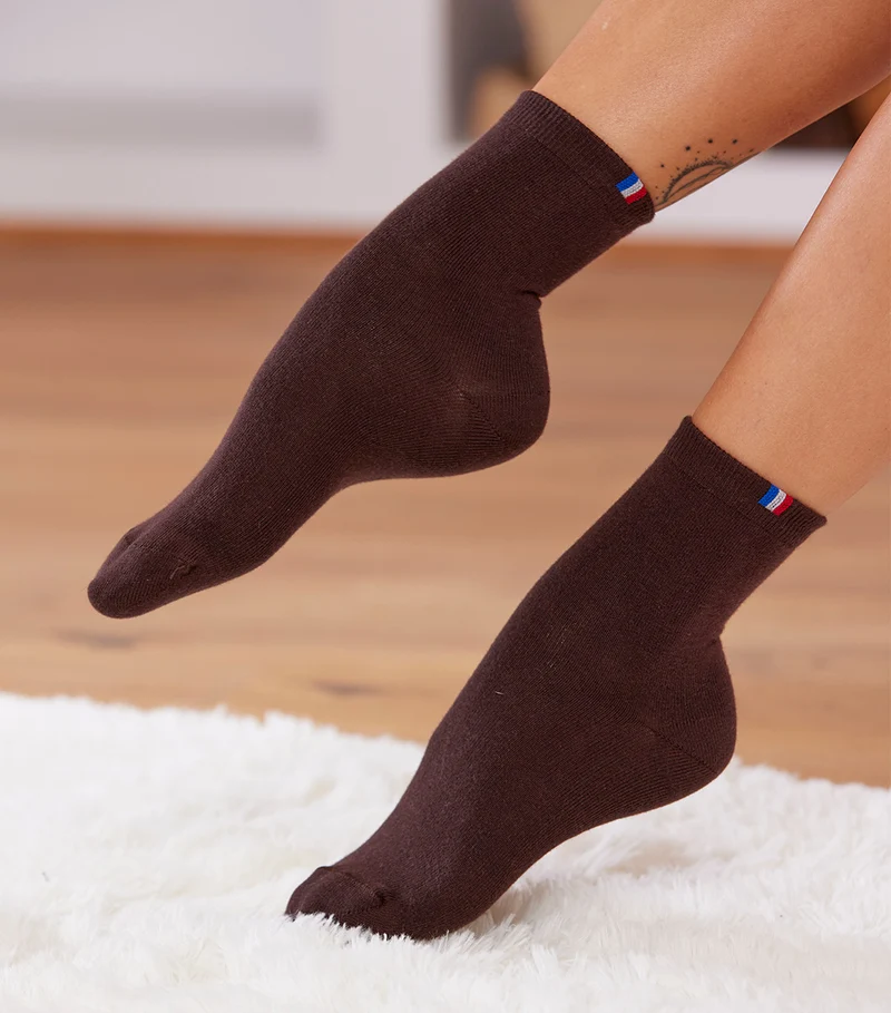 Chaussettes Femme Marron