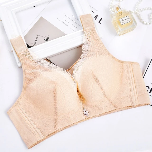 Plus Size Underwear Bra Summer Bra Push Up Women Gathered Thin Non-Steel Ring Sexy 120CDE Anti-Sagging Soutien Gorge Femme E94