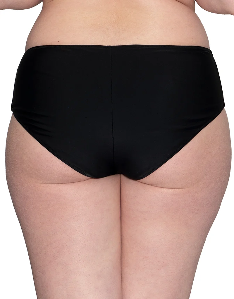 Curvy Kate Tropicana Reversible Bikini Short Black Print