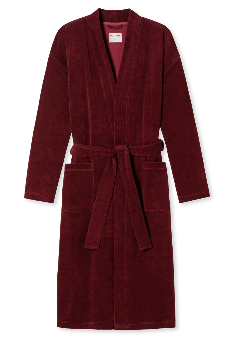 Bademantel Bordeaux - Feather Terry