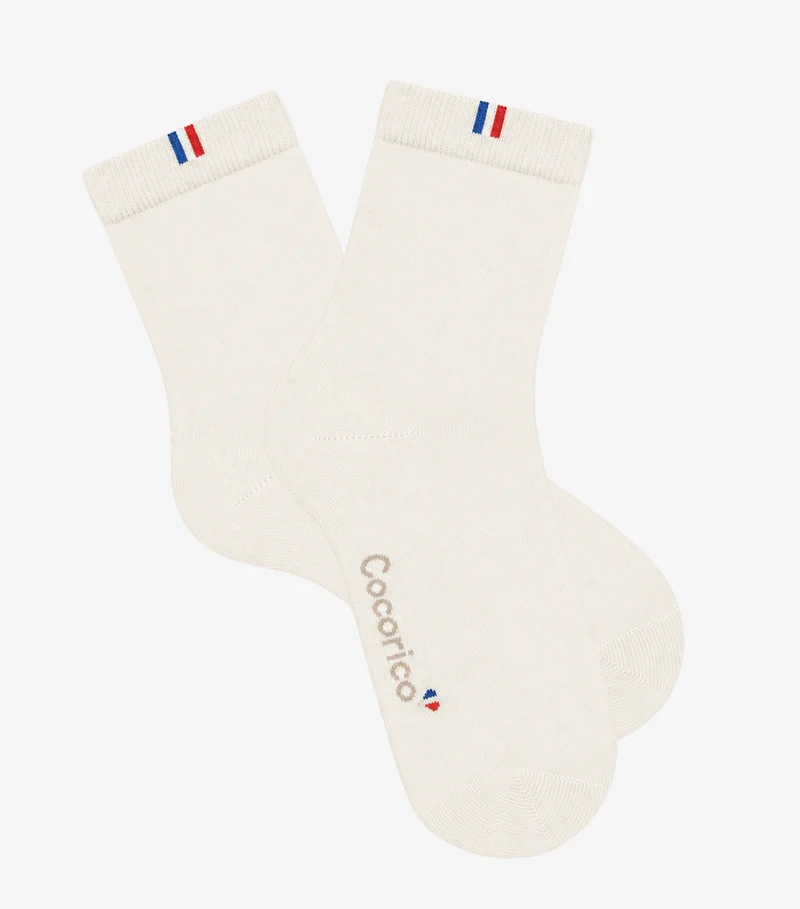 Chaussettes Femme Écru