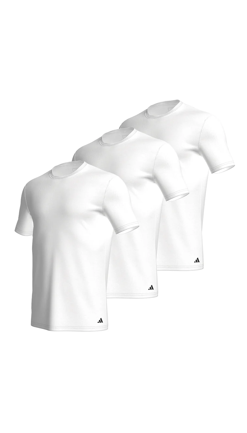 T-Shirt 3er-Pack Weiss - ADIDAS