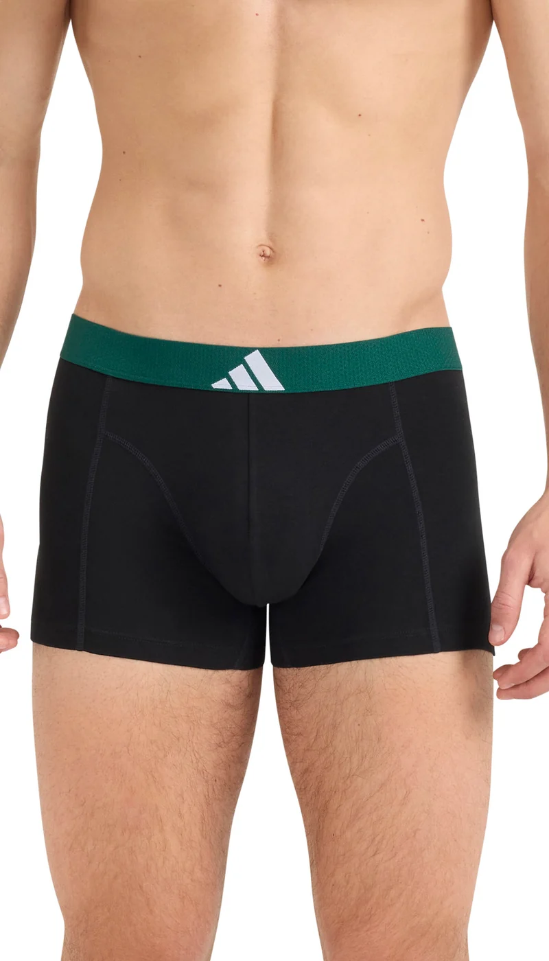 Enge Boxershorts 3er-Pack Schwarz/Weiss/Gelb - ADIDAS
