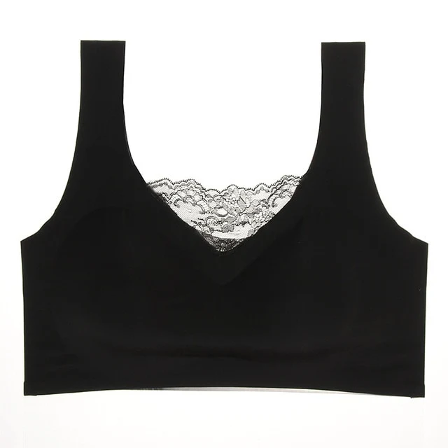 Weseelove Women Seamless Plus Size Bra 110D 115E Push Up Bras Comfortable Wireless Sexy Women Anti-Exposure Sports Vest Bra E86